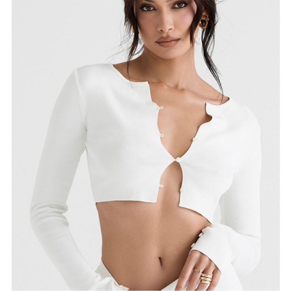 House of CB White Cardigan